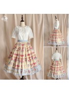 Miss Point Parfait Strawberry Tea Skirt(Reservation/3 Colours/Full Payment Without Shipping)